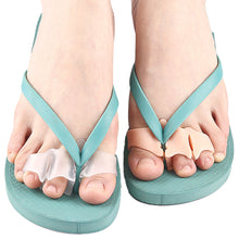 Load image into Gallery viewer, 1 pair Three Hole Flip Flops Toe Splitters Slippers Sandals Foot Pads Thickened Footrest Shock-absorbing Massage Separator