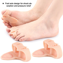 Load image into Gallery viewer, 1 pair Three Hole Flip Flops Toe Splitters Slippers Sandals Foot Pads Thickened Footrest Shock-absorbing Massage Separator