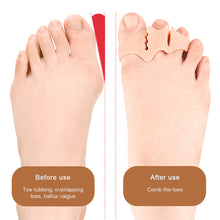 Load image into Gallery viewer, 1 pair Three Hole Flip Flops Toe Splitters Slippers Sandals Foot Pads Thickened Footrest Shock-absorbing Massage Separator