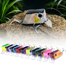 Load image into Gallery viewer, 1PC 4.5CM/7G Lure Cube Fake Bait Rockin' Micro Crankbait Floating Minnow Long Casting Wide Tongue Plate