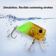 Load image into Gallery viewer, 1PC 4.5CM/7G Lure Cube Fake Bait Rockin' Micro Crankbait Floating Minnow Long Casting Wide Tongue Plate
