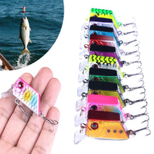 Load image into Gallery viewer, 1PC 4.5CM/7G Lure Cube Fake Bait Rockin' Micro Crankbait Floating Minnow Long Casting Wide Tongue Plate