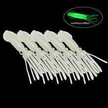 Load image into Gallery viewer, 5PCS 10.5CM/8G Lure Bionic Luminous Squid Soft Bait Hollow Tubular Sea Fishing Octopus Bait