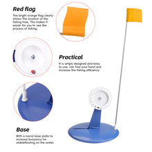 Load image into Gallery viewer, Portable Ice Fishing Flags Automatic Floating Water Fishing Platforms Ice Pits Danger Warning Signs Fishing Gear Accessories