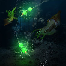 Load image into Gallery viewer, Luminous Squid Octopus Hook Fishing Set With Lead Heavy Umbrella-Shaped Hook Fishing Gear Accessories