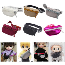 Load image into Gallery viewer, Doll Bag for 17cm Labubu BJD Plush Doll & 1/12 BJD PU Crossbody Bag Doll Accessories Mini Clothes
