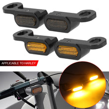 Load image into Gallery viewer, 2Pcs Motorcycle LED Turn Signal Amber Light E Mark For Harley Softail Touring Road King FLTRX FLHT FLHX 14-23 Softail 16-17