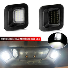 Load image into Gallery viewer, Car LED Number Plate Lamp White License Plate Light Assembly For Dodge RAM 1500 2500 3500 3rd&4th Gen 2003-2018