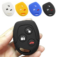 Load image into Gallery viewer, 3 Buttons Car Key Case Cover Remote Holder Fob Silicone For Ford MONDEO FIESTA FOCUS C-MAX S-MAX TRANSIT KA GALAXY