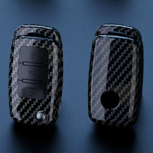 Load image into Gallery viewer, Car Carbon Fiber Pattern Remote Key Cover Case Fob For VW Volkswagen Polo Golf Passat Tiguan Skoda Octavia Seat Leon Altea