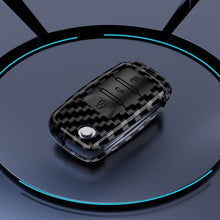 Load image into Gallery viewer, Car Carbon Fiber Pattern Remote Key Cover Case Fob For VW Volkswagen Polo Golf Passat Tiguan Skoda Octavia Seat Leon Altea