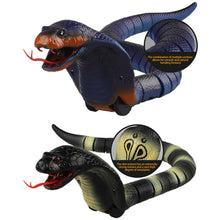 Load image into Gallery viewer, Remote Control Cobra Snake Toy Realistic Tongue Action 15m Remote Range Suitable for Prank Kids Gifts and Halloween Scares