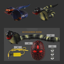 Load image into Gallery viewer, Remote Control Cobra Snake Toy Realistic Tongue Action 15m Remote Range Suitable for Prank Kids Gifts and Halloween Scares