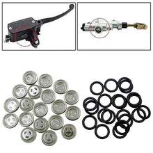 Load image into Gallery viewer, 10mm/12mm/14mm/18mm Motorcycle Upper Pump Master Cylinder Brake Pump Oil Window Mirror Sight Glass Rubber Gasket