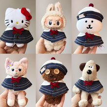 Load image into Gallery viewer, Doll Hat for 17cm Labubu 10cm Cotton Doll Color Match Cape Kawaii Cute Doll Accessories Kids Girls Toys