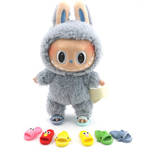 Load image into Gallery viewer, For Labubu Shoes Suitable for 17cm Cotton Dolls Shoes Slipper Toys Casual Sandal Dolls Accessories DIY Doll Toys