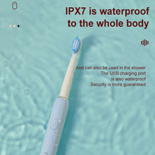 Load image into Gallery viewer, Portable Sonic Electric Toothbrush for Adults IPX7 Waterproof Toothbrushes High Frequency Health Oral Care Compact Travel Design