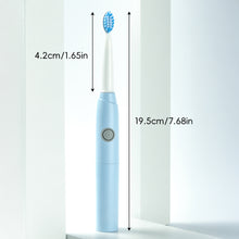 Load image into Gallery viewer, Smart Sonic Electric Toothbrush Low noise Batteries with 2 Replaceable Brush Heads 2 Min Smart Timer Portable for Travel