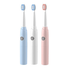 Load image into Gallery viewer, Smart Sonic Electric Toothbrush Low noise Batteries with 2 Replaceable Brush Heads 2 Min Smart Timer Portable for Travel