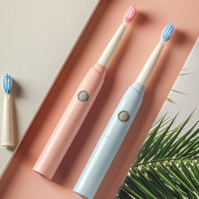Load image into Gallery viewer, Smart Sonic Electric Toothbrush Low noise Batteries with 2 Replaceable Brush Heads 2 Min Smart Timer Portable for Travel