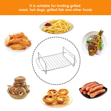 Load image into Gallery viewer, Stainless Steel Steamer Rack for Oven Air fryer Dishwasher-Safe & Stackable Air Fryer Accessories Stackable Rack for Jerky/Fruits Dehydrating/BBQ