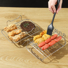 Load image into Gallery viewer, Stainless Steel Steamer Rack for Oven Air fryer Dishwasher-Safe & Stackable Air Fryer Accessories Stackable Rack for Jerky/Fruits Dehydrating/BBQ