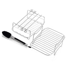 Load image into Gallery viewer, Stainless Steel Steamer Rack for Oven Air fryer Dishwasher-Safe & Stackable Air Fryer Accessories Stackable Rack for Jerky/Fruits Dehydrating/BBQ