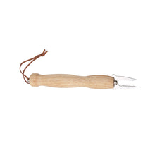 Load image into Gallery viewer, Scalable BBQ Forks with Wooden Handle Sticks Skewers Hot Dog Telescoping Roasting Fork Camping BBQ Grill Accessories