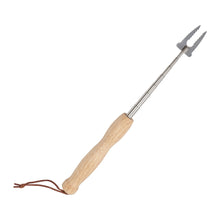 Load image into Gallery viewer, Scalable BBQ Forks with Wooden Handle Sticks Skewers Hot Dog Telescoping Roasting Fork Camping BBQ Grill Accessories