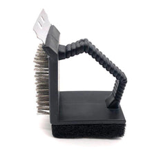 Load image into Gallery viewer, 3-IN-1 BBQ Steel Wire Brush Heavy-Duty Grill Scraper Brush Durable Cooking Cleaning Tool Outdoor Home BBQ Kitchen Accessories