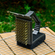 Load image into Gallery viewer, 3-IN-1 BBQ Steel Wire Brush Heavy-Duty Grill Scraper Brush Durable Cooking Cleaning Tool Outdoor Home BBQ Kitchen Accessories