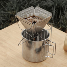 Load image into Gallery viewer, Folding Coffee Dripper Rack Coffee Filter Stand Slow Brewing Accessories Funnel Camping Supplies Outdoor Home Drinking Tools