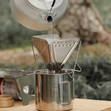 Load image into Gallery viewer, Folding Coffee Dripper Rack Coffee Filter Stand Slow Brewing Accessories Funnel Camping Supplies Outdoor Home Drinking Tools
