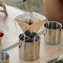 Load image into Gallery viewer, Folding Coffee Dripper Rack Coffee Filter Stand Slow Brewing Accessories Funnel Camping Supplies Outdoor Home Drinking Tools