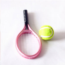 Load image into Gallery viewer, Dollhouse Mini Model Toy Miniature Tennis Racket Ornament Tennis Ball for 17cm Labubu Dolls Cute DIY Doll Micro-landscapes Decor