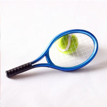 Load image into Gallery viewer, Dollhouse Mini Model Toy Miniature Tennis Racket Ornament Tennis Ball for 17cm Labubu Dolls Cute DIY Doll Micro-landscapes Decor