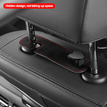 Load image into Gallery viewer, Car Seat Headrest Hooks 2 in 1 Leather Heart Shape Metal Back Hook Purse and Bag Backpack Double Hook Seat Hanger