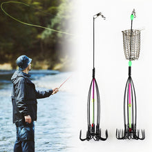 Load image into Gallery viewer, 1PC Luminous Leatherjacket Fish Hook With Bait Cage Anti-Hanging Bottom Upside-Down Umbrella-Shaped Fishhook Fishing Gear