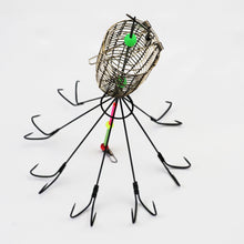 Load image into Gallery viewer, 1PC Luminous Leatherjacket Fish Hook With Bait Cage Anti-Hanging Bottom Upside-Down Umbrella-Shaped Fishhook Fishing Gear