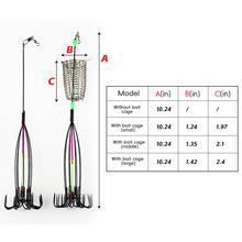 Load image into Gallery viewer, 1PC Luminous Leatherjacket Fish Hook With Bait Cage Anti-Hanging Bottom Upside-Down Umbrella-Shaped Fishhook Fishing Gear