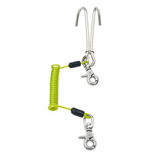 Load image into Gallery viewer, 1PC 316 Stainless Steel Diving Double-Head Flow Hook Corrosion-Resistant Retractable Spring Hook For Deep Diving