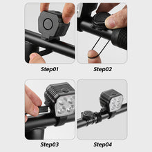 Load image into Gallery viewer, Bicycle Riding Horn Light High And Low Four-Bead Night Riding Warning Light High-Decibel Line-Controlled Horn