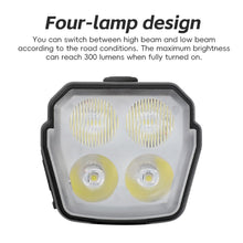 Load image into Gallery viewer, Bicycle Riding Horn Light High And Low Four-Bead Night Riding Warning Light High-Decibel Line-Controlled Horn