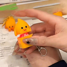 Load image into Gallery viewer, Capybara Chicken Wooden Fish Money bag Lion Fire Hot-swappable Shaft Seat Colorful Effect Shaft Button Keychain