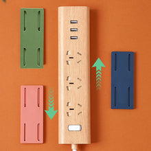 Load image into Gallery viewer, Self-Adhesive Desktop Socket Fixer Cable Organizer Wall Hanging Plug-in Removable Fixer Home Office Accessories