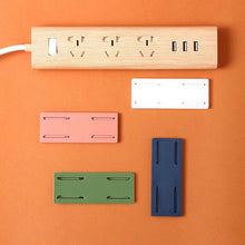 Load image into Gallery viewer, Self-Adhesive Desktop Socket Fixer Cable Organizer Wall Hanging Plug-in Removable Fixer Home Office Accessories