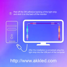 Load image into Gallery viewer, Music Game Sync 24" Screen Gaming Amosphere Ambient Smart TV Monitor LED Strip Backlight Light for Computer Screen