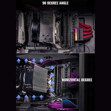 Load image into Gallery viewer, 24 Pin to 90 Degree Power Plug Adapter ARGB Mainboard Motherboard Power Supply Cable Modular DIY Mounting Accessessory