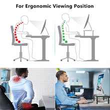 Load image into Gallery viewer, Adjustable Desk Monitor Rack Holder PC Screen Stand Desktop Computer Display Stand For Office Studio Working Study Students