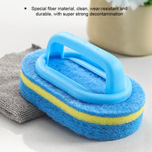 Load image into Gallery viewer, 3PCS Sponge Cleaning Brush With Handle Bathtub Tile Scrub Brush Kitchen Bathroom Cleaning Sponge Brush Household Cleaning Supplies
